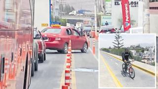 La realidad de las ciclovías en las calles de Arequipa