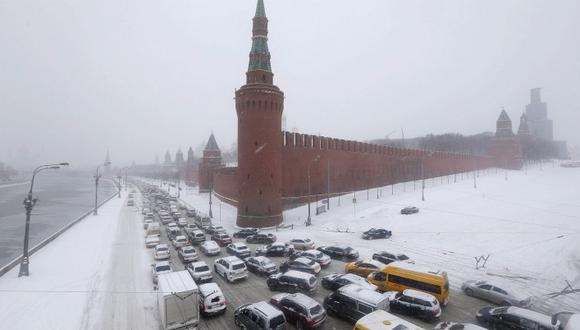 ​Medio metro de nieve cubre Moscú tras la mayor nevada del invierno