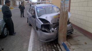 Accidente fue protagonizado por dos taxis de la empresa 'Pavill'