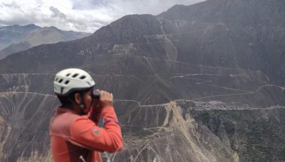 Rescatistas siguen buscando a turista desaparecido en el valle del Colca. (Foto: Difusión)