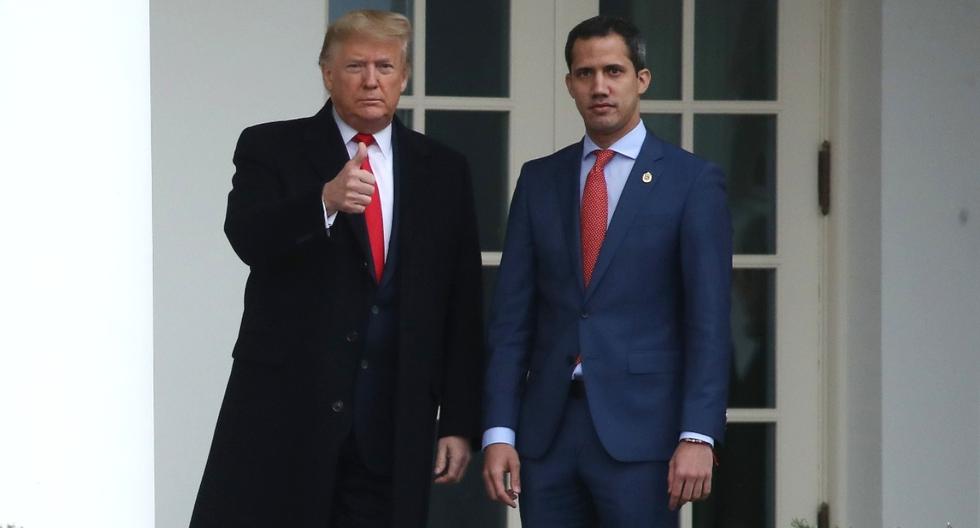 Juan Guaidó agradeció el “compromiso” de Donald Trump. (AFP)