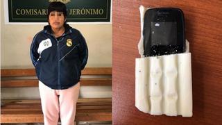 Mujer trata de ingresar celular dentro de una barra de jabón a penal de Cusco