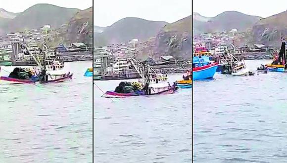 El impacto causó pánico entre los trece pescadores que se encontraban en esos momentos a bordo de “Mi Ricardina”, quienes afortunadamente resultaron ilesos.