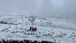 Así lució la Carretera Central en Ticlio tras la intensa nevada de la noche (VIDEO Y FOTOS)