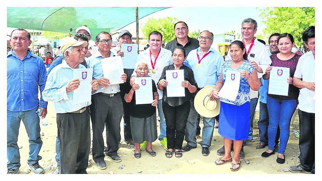 Piura: 256 familias de Malingas con título de propiedad