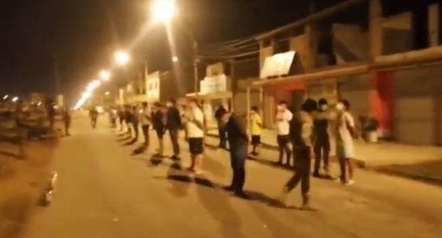Cañete: Soldados intervienen a 30 jóvenes en fiesta y los hacen trotar hasta la base militar. (Foto: captura de pantalla)