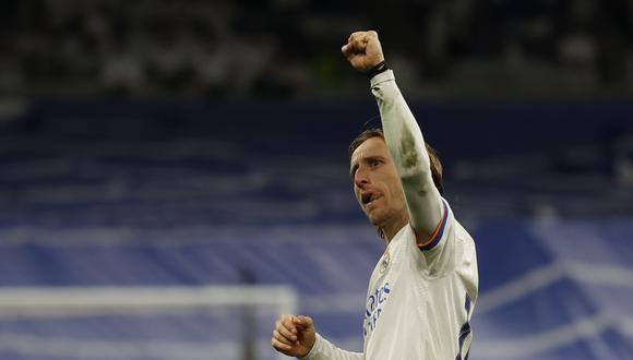 Luka Modric asistió a Rodrygo para el primer gol del Real Madrid vs. Chelsea. (Foto: EFE)