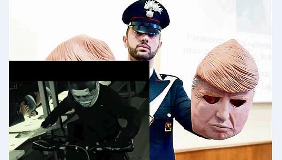 Donald Trump: Hermanos roban bancos con máscaras de presidente de EEUU (VIDEOS)