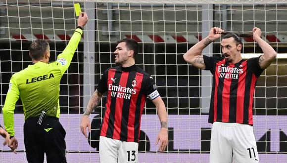 Ibrahimovic y Lukaku protagonizaron un tenso careo en el derbi de Milán. (Foto: AFP)