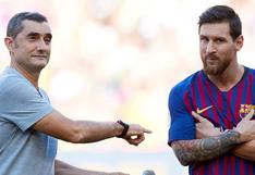 Lionel Messi y su sentido mensaje de despedida a su ex entrenador Ernesto Valverde