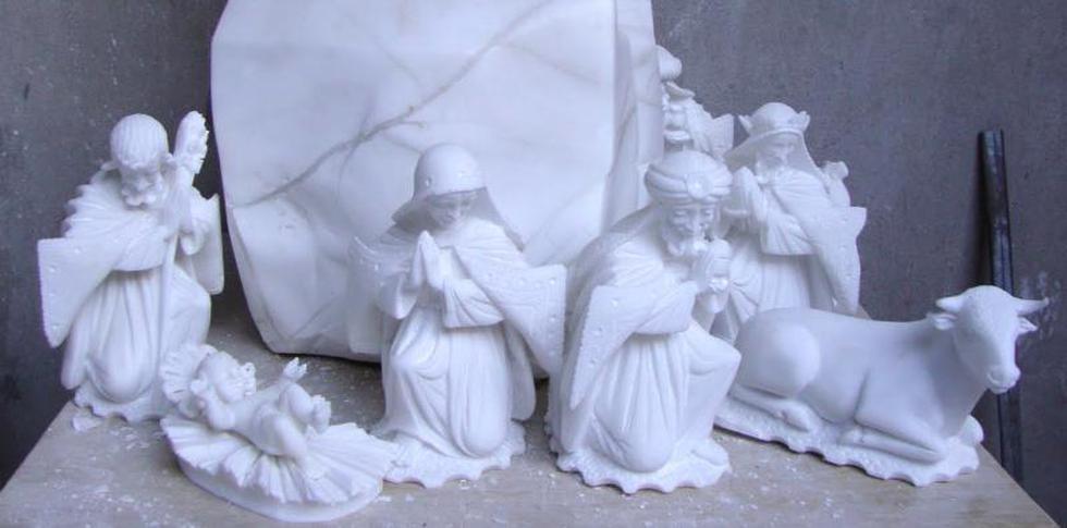 Mira el arte de los nacimientos tallados en piedra de Huamanga (FOTOS)