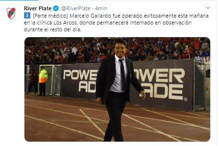 El comunicado de River Plate.
