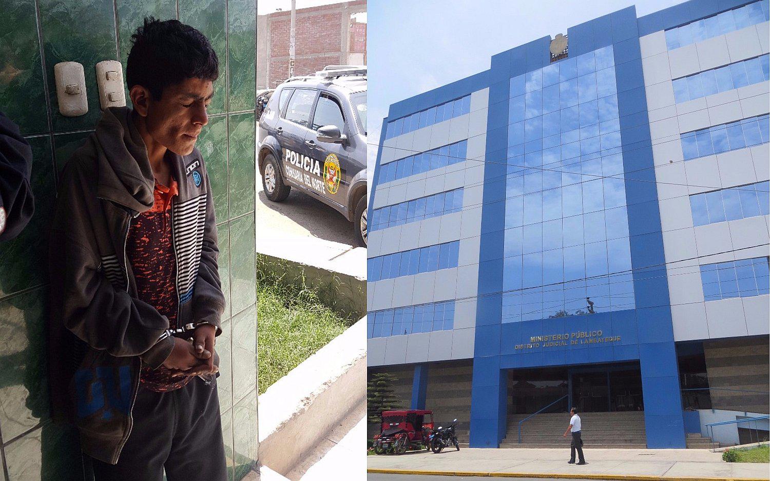 Lambayeque: Requisitoriado fuga de la Fiscalía al lanzarse del segundo piso 