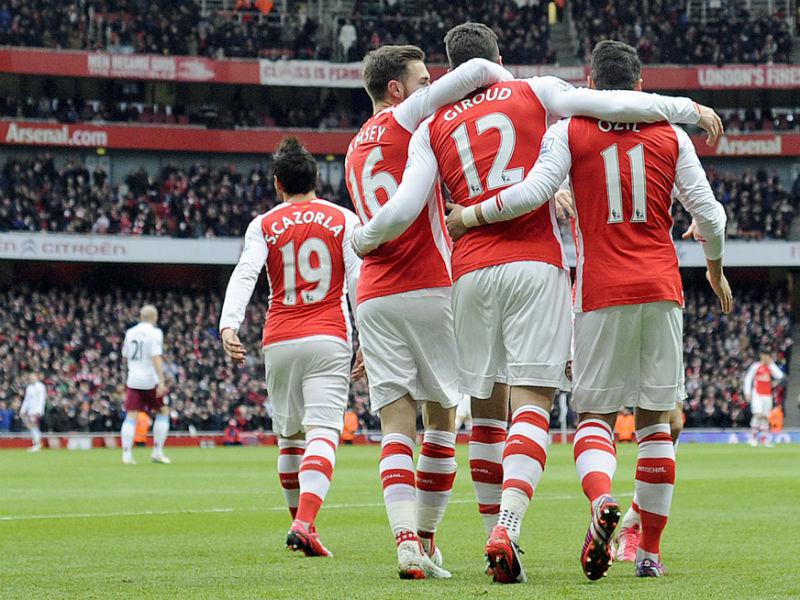 Premier League: Arsenal goleó 5-0 al Aston Villa