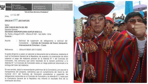 Alcalde de Chinchero: "El ministro deberá explicar en Cusco el por qué de la suspensión"