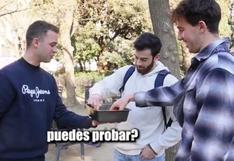 Español hace probar pollo a la brasa a extranjeros por primera vez y sus reacciones se viralizan