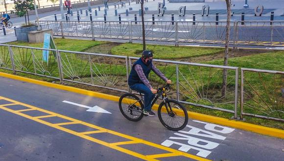 El uso de ciclovías se ha convertido en una alternativa para transportarse en medio de la pandemia del coronavirus (COVID-19). (Foto: Municipalidad de San Borja).