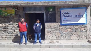 Arequipa: ONPE abrió oficina en distrito de Lari para próximos comicios municipales