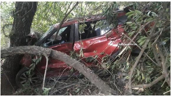 Camioneta se despista y cuatro resultan heridos en Santiago de Chuco 