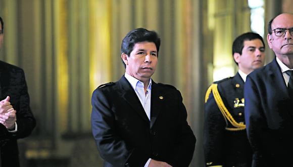 El presidente Castillo podría ser inhabilitado hasta cinco años en el cargo si se aprueba el informe final en su contra. (Foto: Jorge Cerdán/GEC)