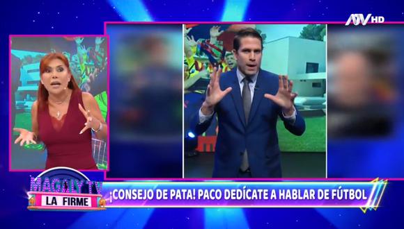 Magaly Medina se pronuncia sobre comentarios de Paco Bazán en el programa "El Deportivo". (Foto: Captura ATV)