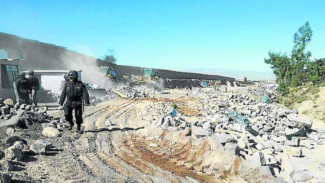 Invasiones: GRA recupera 161 hectáreas en Yura