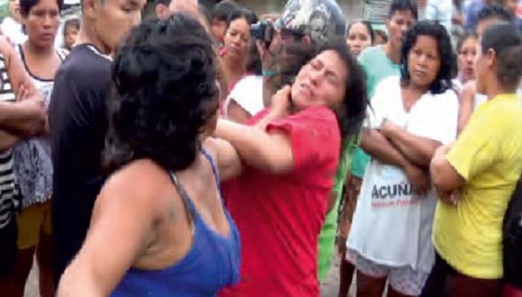 Hermanas disputan a golpes terreno en Iquitos