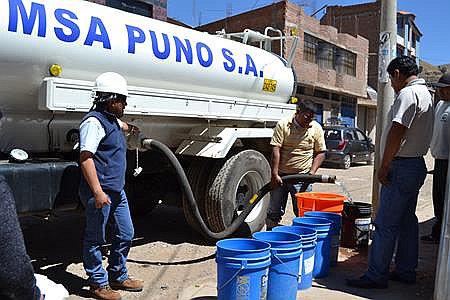 Puno: barrios Alto Bellavista y 28 de Julio con problemas por  falta de agua 