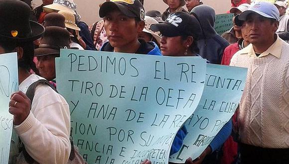 Puno: productores agropecuarios de Melgar y Lampa protestan contra mineras