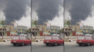 Comas: reportan incendio de gran magnitud  en la Av. San Juan esta mañana | VIDEO