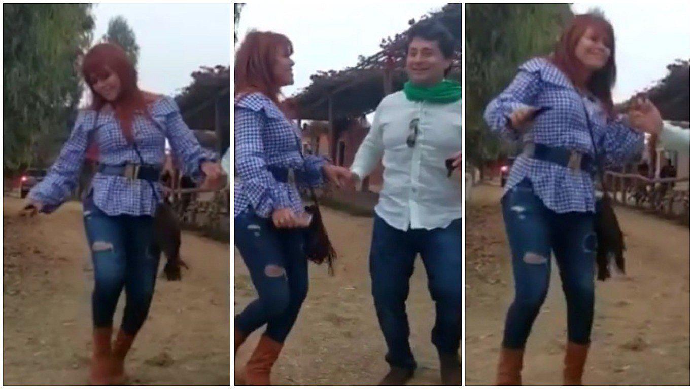 Magaly Medina y su peculiar baile del hit 'La Bicicleta' junto a su esposo (VIDEO)