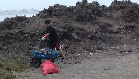 Jóvenes voluntarios realizarán campaña de limpieza de playa y totorales de Huanchaco