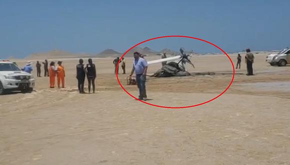 Helicóptero se estrelló en Ilo y mueren oficial del Ejército y su alumno (VIDEO)