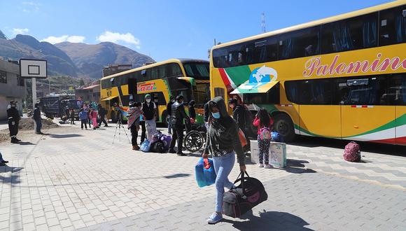 Huancavelica: 400 dejan Lima y retornan a su dulce hogar
