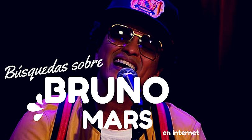 ¿Cómo buscan a Bruno Mars los fans en Internet y de qué países?
