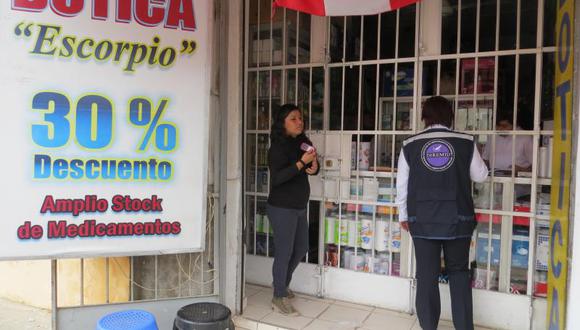 Geresa cierra boticas informales en Chiclayo