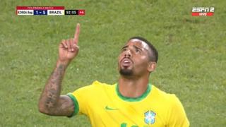 Brasil vs. Corea del Sur: Gabriel Jesus cerró el amistoso anotando el 5-1 de la ‘Canarinha’ (VIDEO)