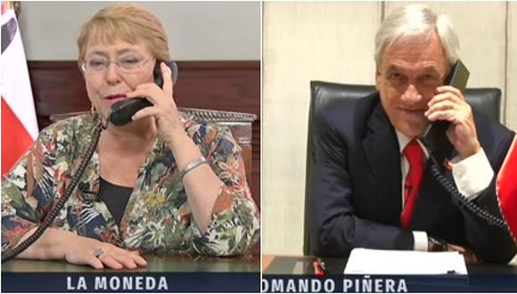 Bachelet y Piñera hablaron en vivo por TV y mañana desayunarán juntos (VIDEO)