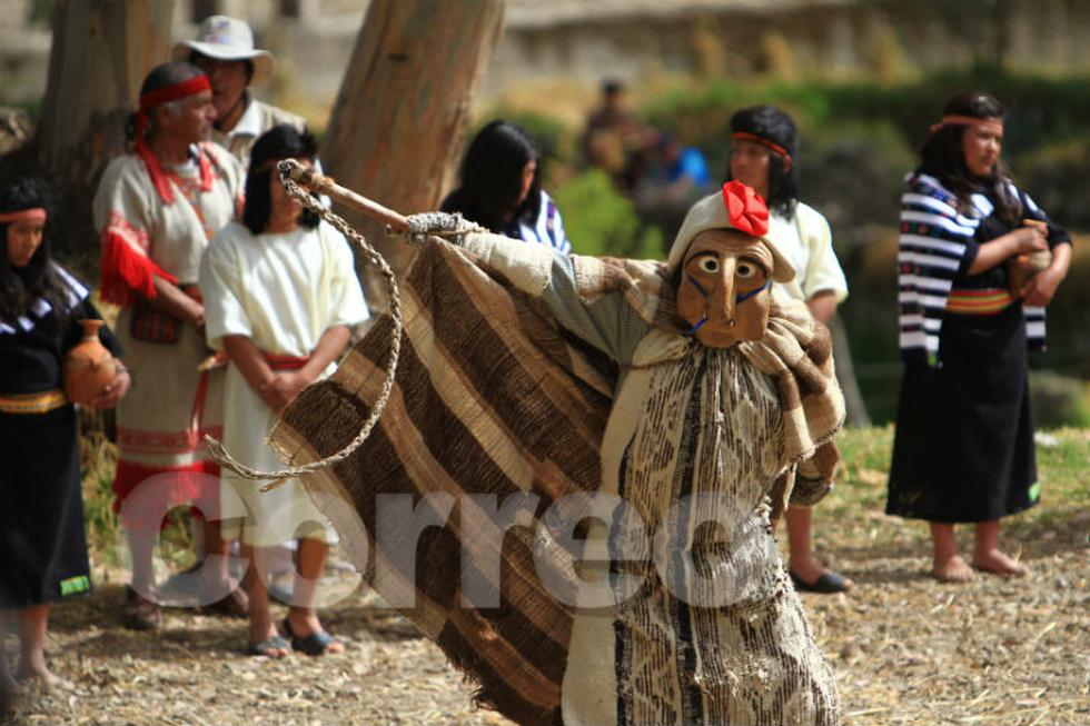 Escenifican pagapu en manantial de Wariwillka (VIDEO)