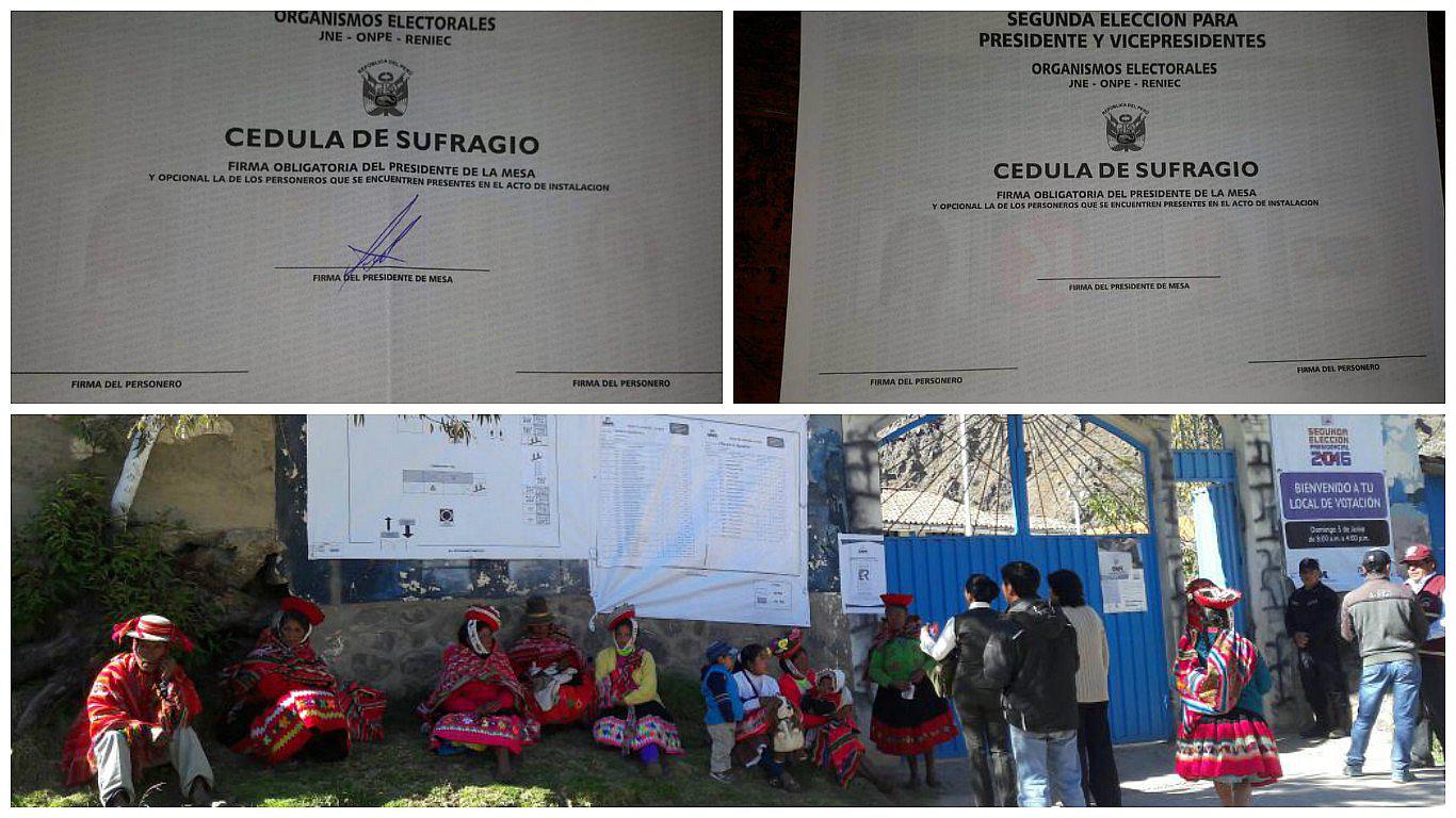 Cusco: Reportan cédulas que solo contienen el rostro de Keiko Fujimori