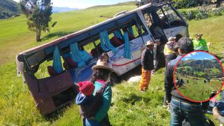 Tres muertos deja despiste y volcadura de bus en la sierra de La Libertad 