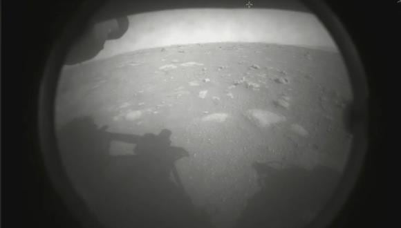 Primera imagen de Marte enviada por el rover Perseverance. (NASA)