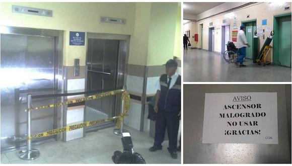 Arequipa: Cae ascensor de hospital y deja cinco personas heridas (VIDEO)