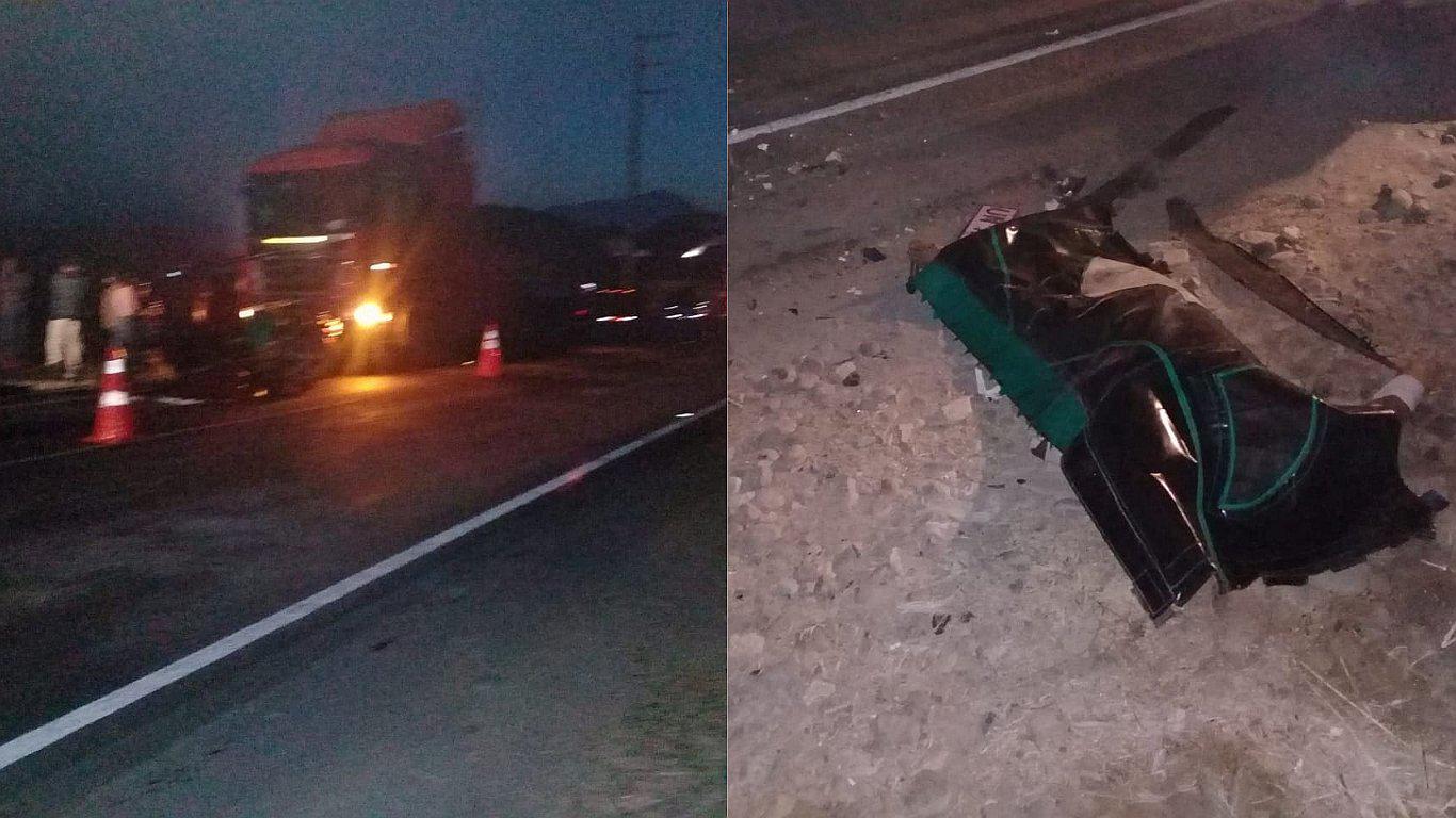 Dos muertos deja colisión entre tráiler y mototaxi 