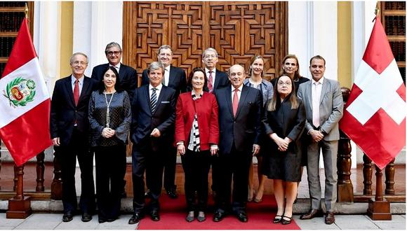 Perú y Suiza analizan acuerdo para repatriación de activos de actos ilícitos