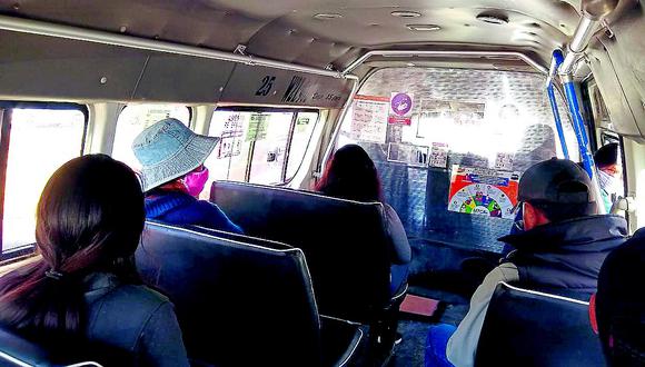 Solamente el 40% del transporte público en Huancayo presta servicios por falta de demanda 
