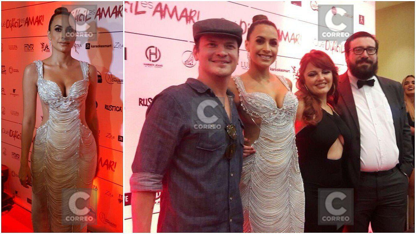 ​Milett Figueroa deslumbró en avant premier de película 'Qué difícil es amar' (FOTOS)