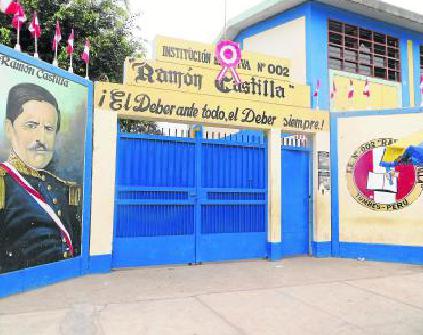 Dibujo obsceno en I.E. Ramón Castilla