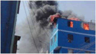 Incendio en edificio causa alarma entre vecinos de El Agustino (VIDEO) 