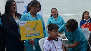 Semana de Vacunación en las Américas espera proteger a 17 mil menores de enfermedades en Ayacucho